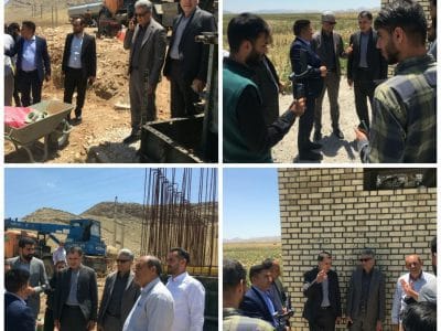بازدید مدیرعامل شرکت آبفا به همراه فرماندار شهرستان سرپل ذهاب از پروژه های آبرسانی این شهرستان