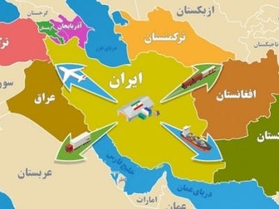 تجارت بدون نفت ایران با کشورهای همسایه