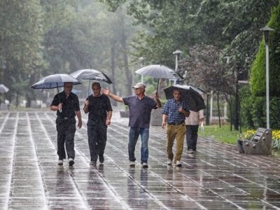 بارش باران و کاهش نسبی دما در نوار شمالی کشور
