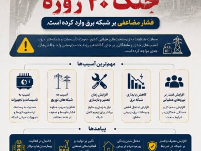 آسیب های باقی مانده از جنگ ۴۰ روزه